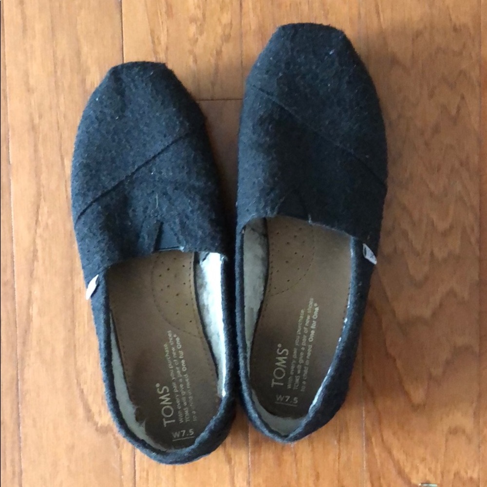 Gray Wool Toms size 7.5